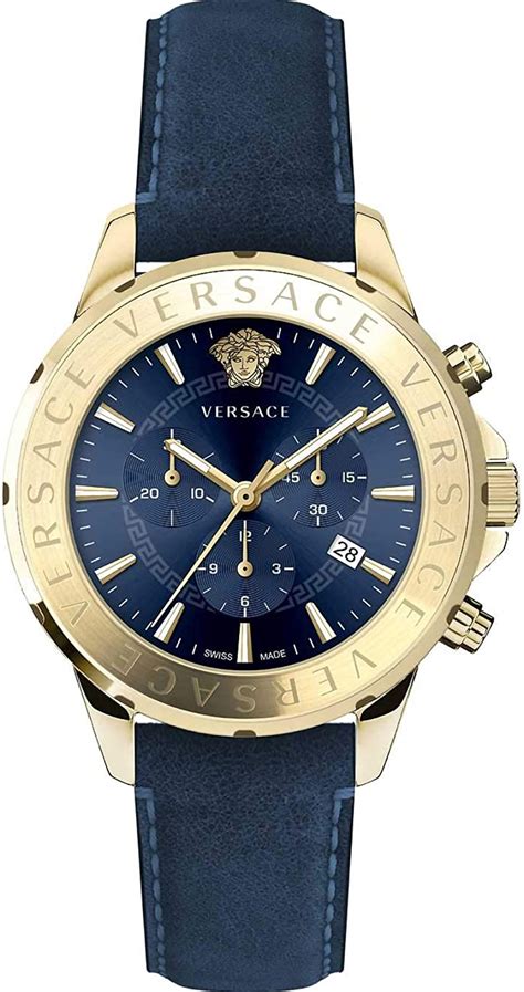 040010618678 versace blue men's watch|Versace Men's V.